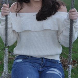 UO Kimchi Blue off the shoulder sweater